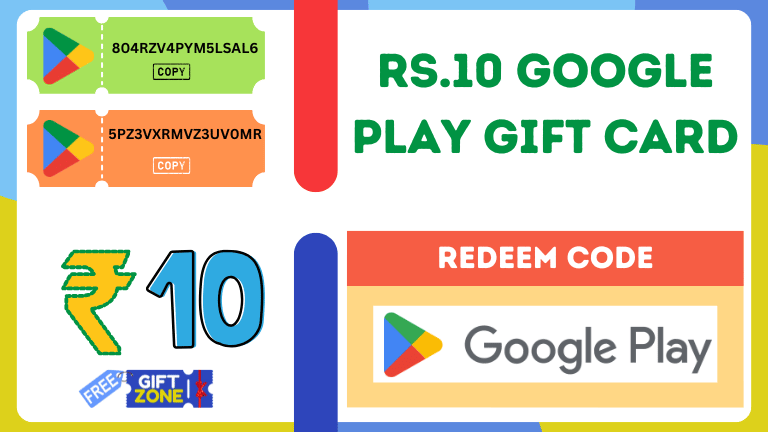 Rs. 10 Free Google Play Redeem Codes Today