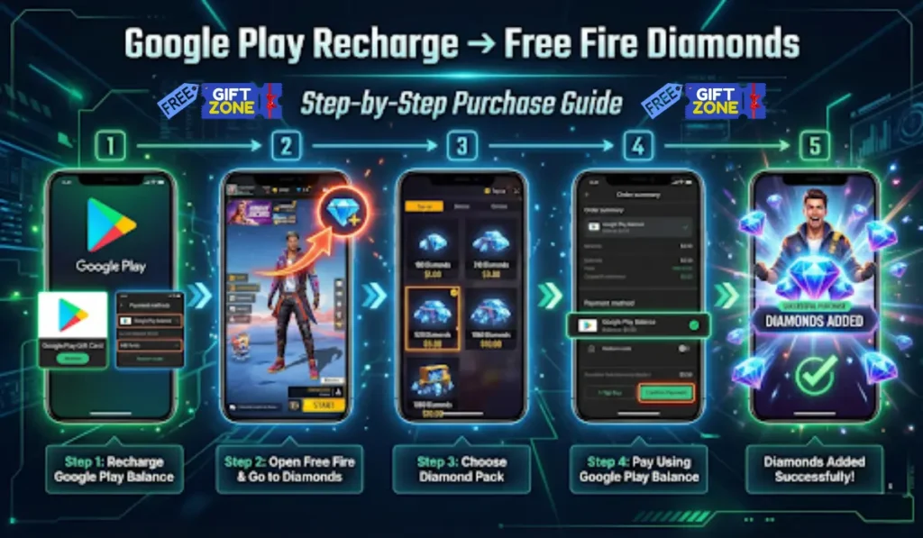 Google play rechrage code to ff diamond app