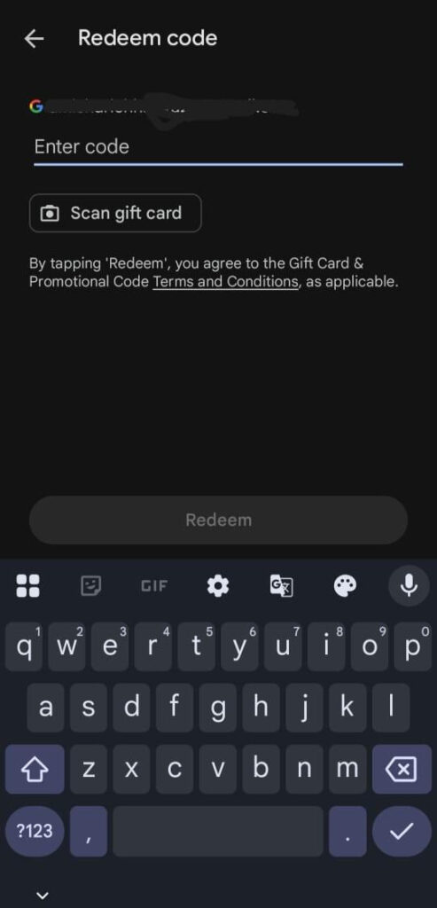 Step 2: Enter Your Code