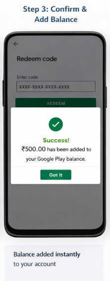Step 3: Confirm & Add Balance