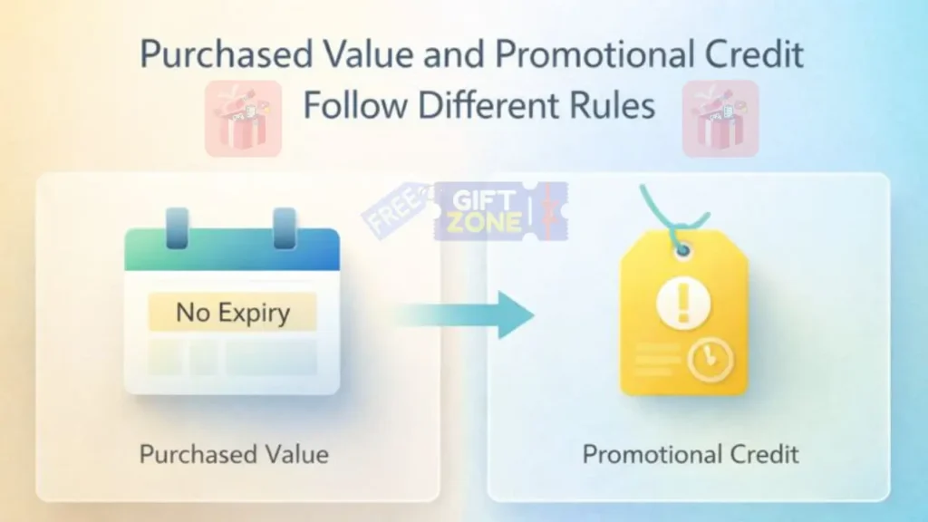 Purchased Value vs Promotional Credit