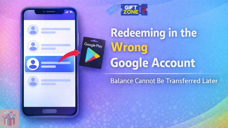 Mistake 2: Redeeming the Card in the Wrong Google Account