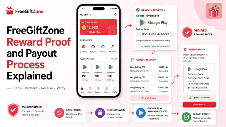 Freegiftzone reward proof